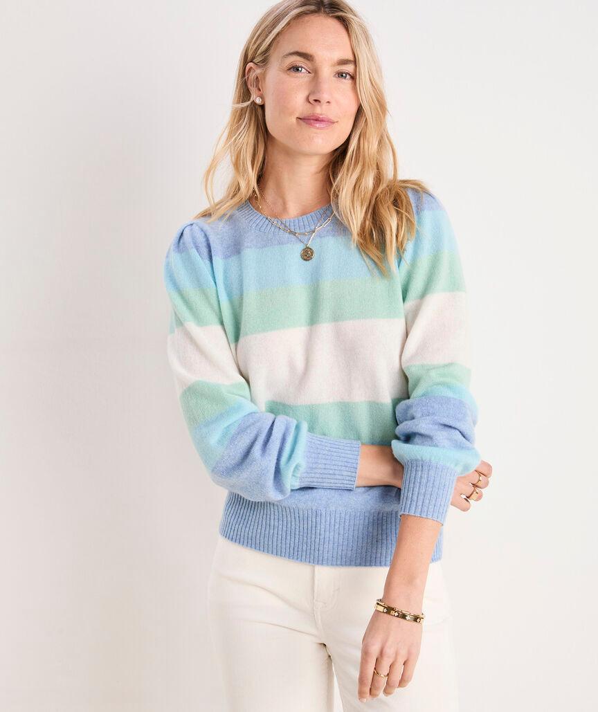 Seaspun Cashmere Puff-Sleeve Sweater Product Image