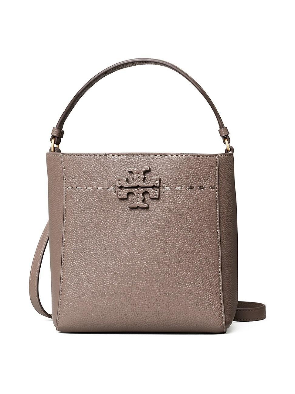 Tory Burch McGraw Small Leather Bucket Bag Product Image