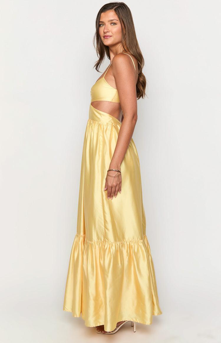 Felicitie Yellow Maxi Dress Product Image