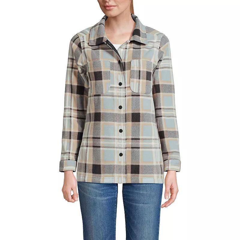 Lands End Womens Anyweather Fleece Shirt Jacket Product Image