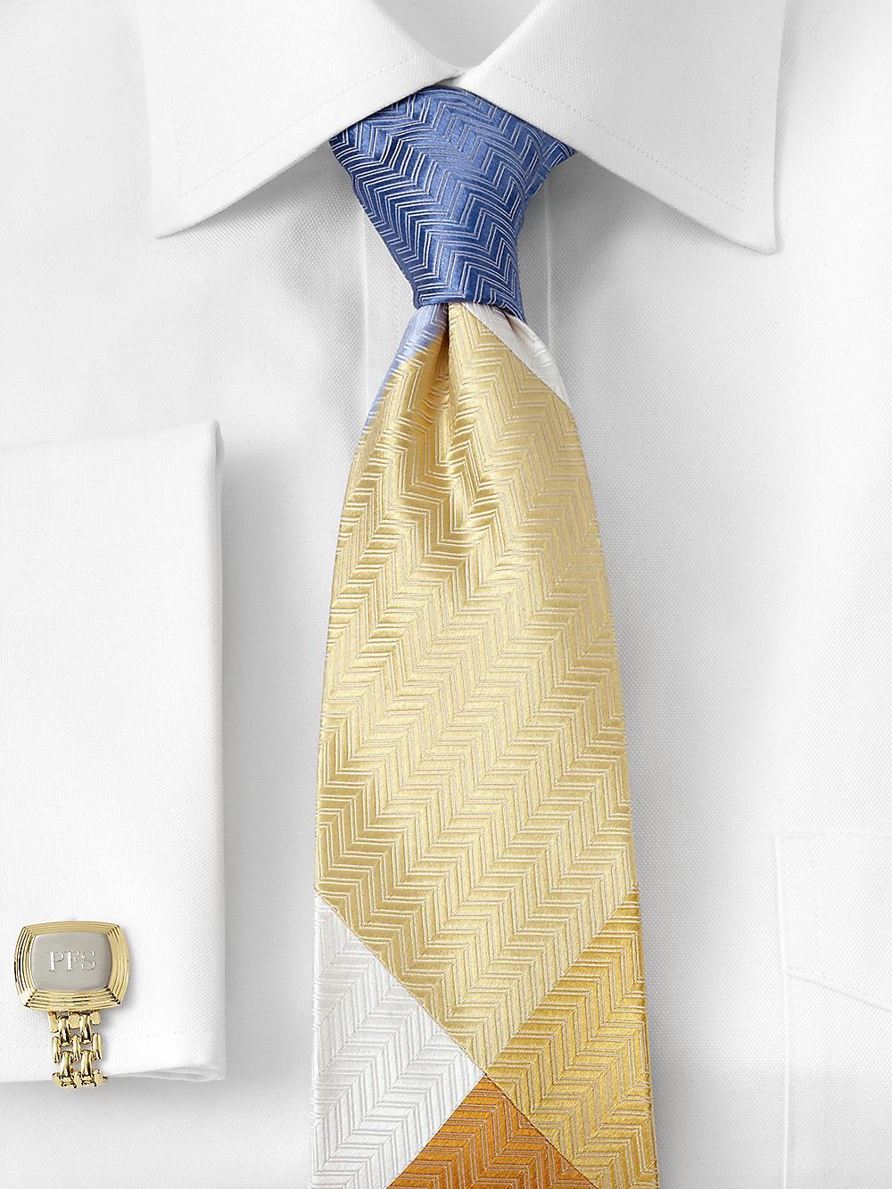 Patchwork Woven Silk Tie - Multi Product Image