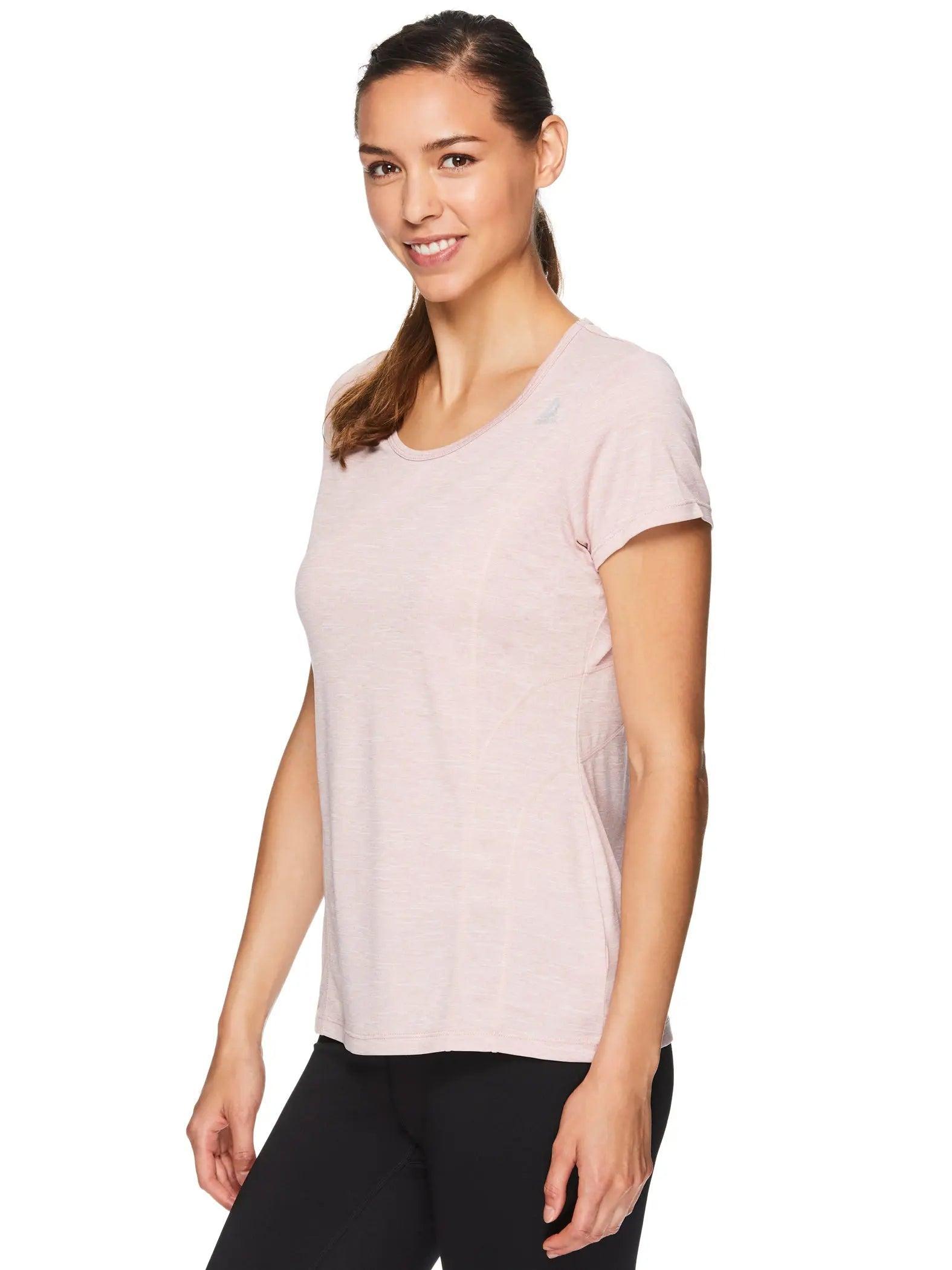 Reebok Women's Fitted Performance Variegated Heather Jersey T-Shirt Product Image