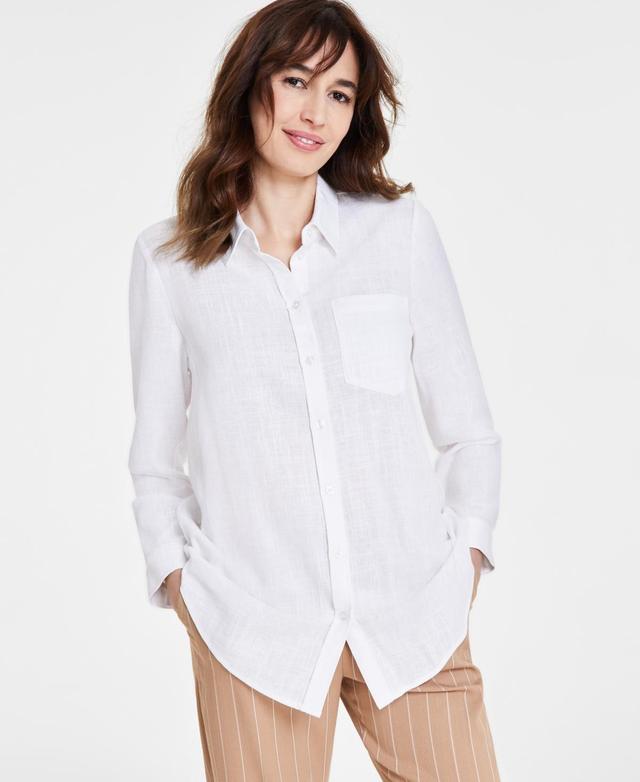 Women's Long Sleeve Button Front Shirt Product Image