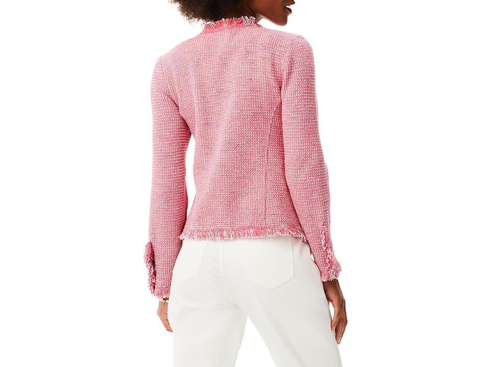 Womens Petite Herringbone Knit Jacket Product Image