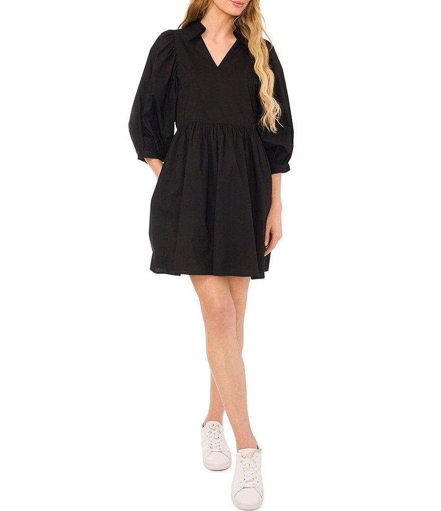 CeCe 3/4 Sleeve Pocket Above Knee Dress Product Image