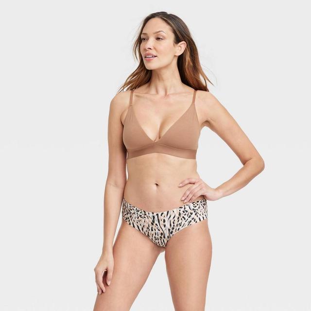 Womens Invisible Edge Cheeky Underwear - Auden Almond XL Product Image