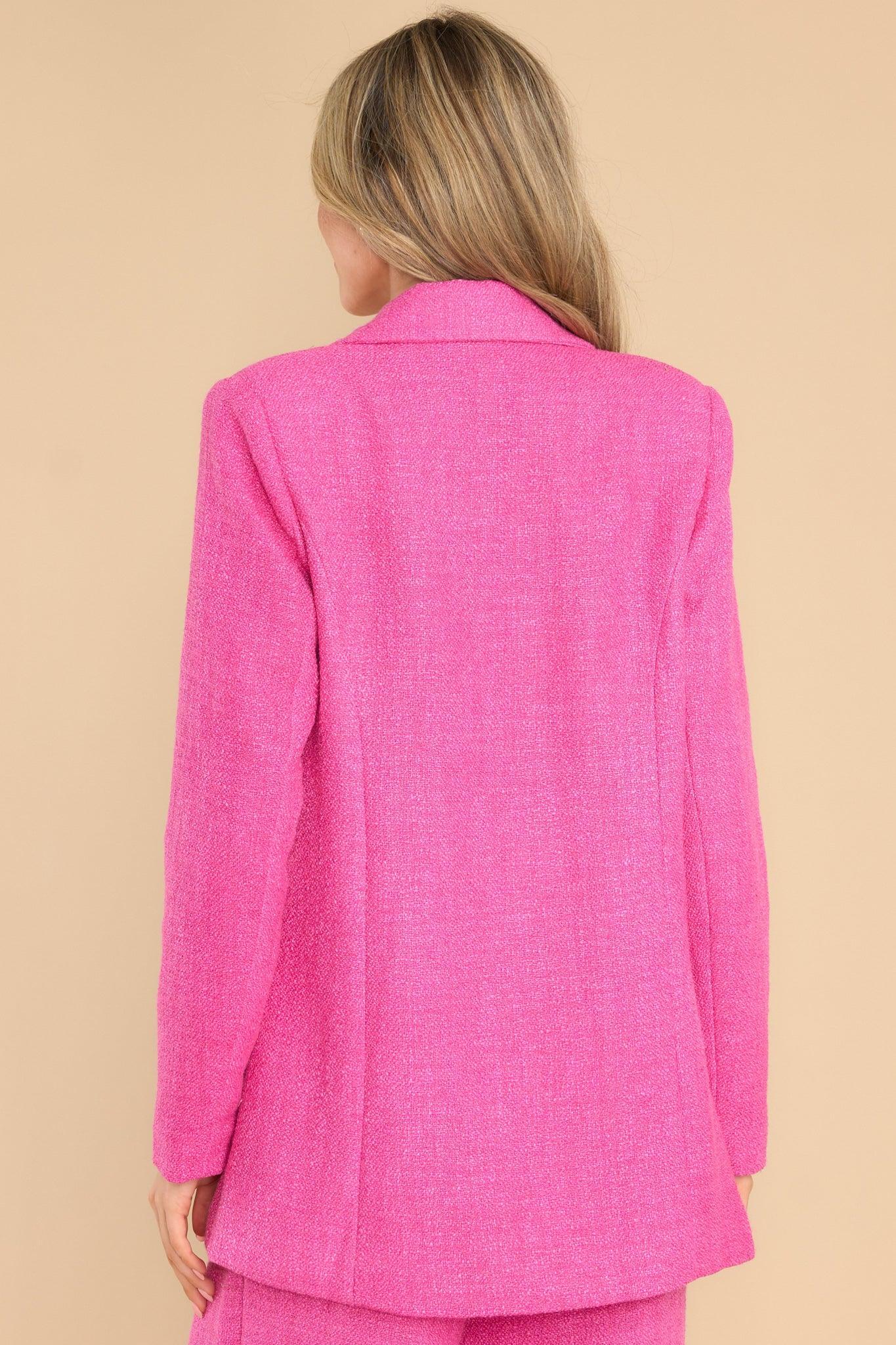 Focused on Priorities Fuchsia Blazer Product Image