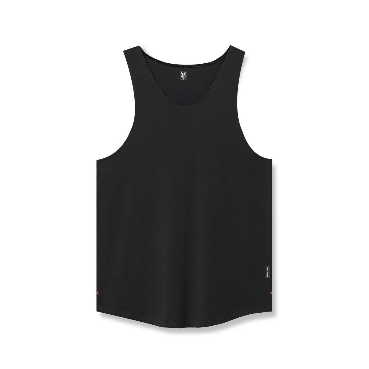 0808. Supima® Vented Tank - Black Product Image