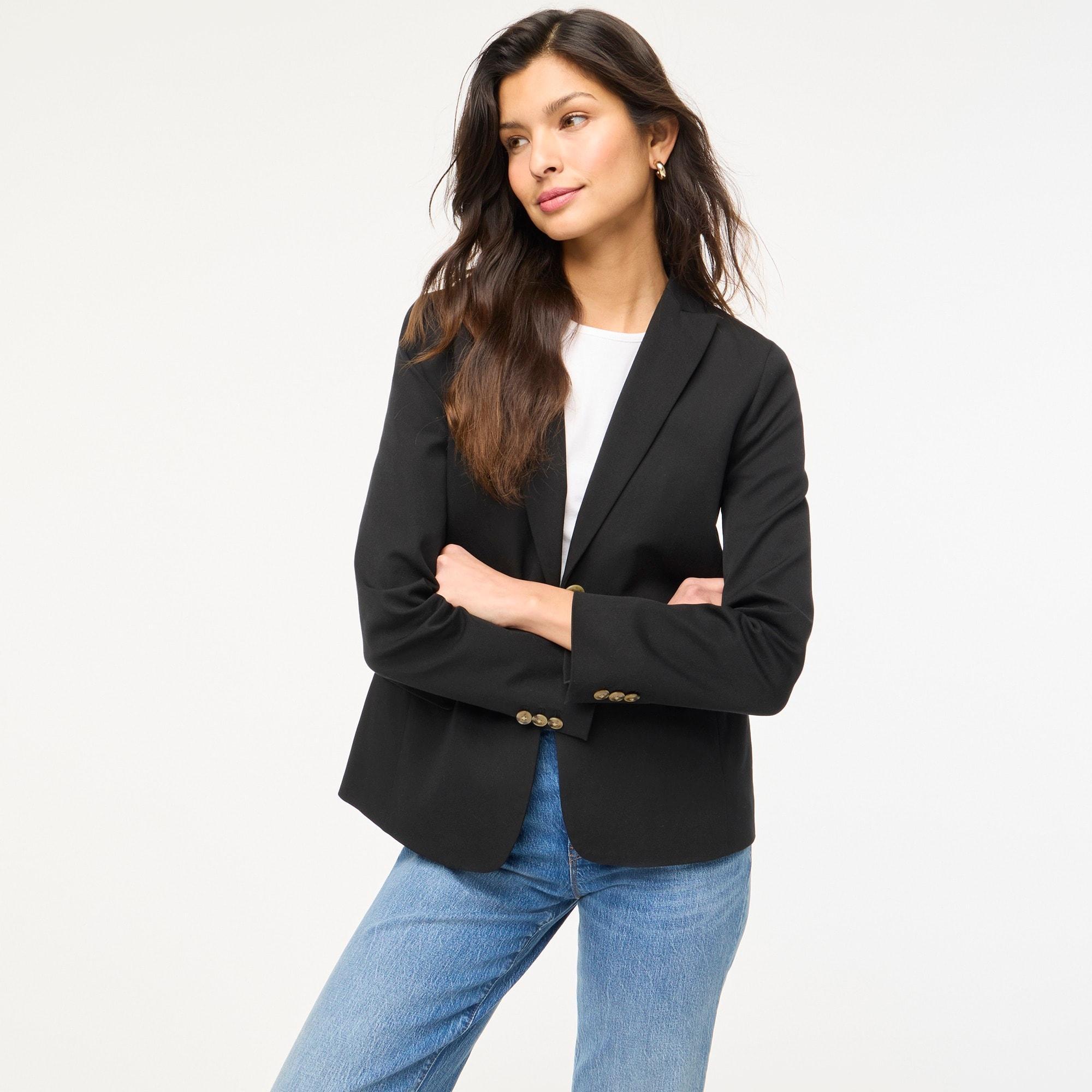 Cotton-blend two-button blazer Product Image