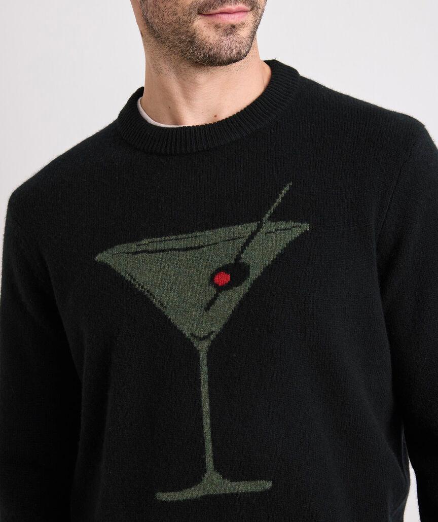 Merino Wool Martini Crewneck Sweater Product Image