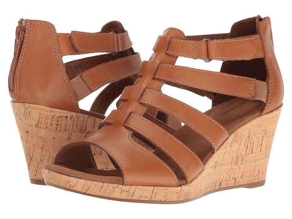 Rockport Briah Gladiator (Dark Tan Leather) Women's Shoes Product Image