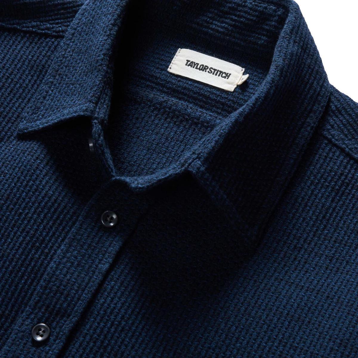 Utility Shirt Navy Sashiko Product Image