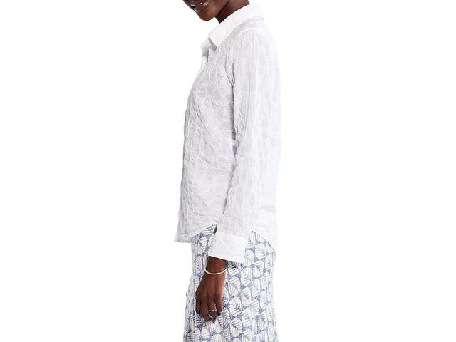 NIC+ZOE Embroidered Sky Button-Up Shirt Product Image