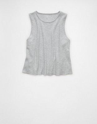 AE Cropped Waffle Tank Product Image