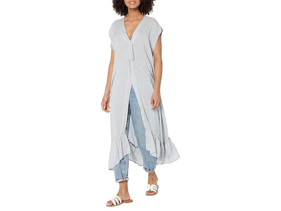 Free People Gone Sailing Maxi (Chambray Combo) Women's Clothing Product Image