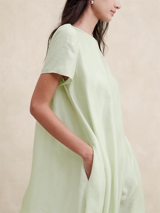 Aurelia Linen-Blend Mini Dress Product Image