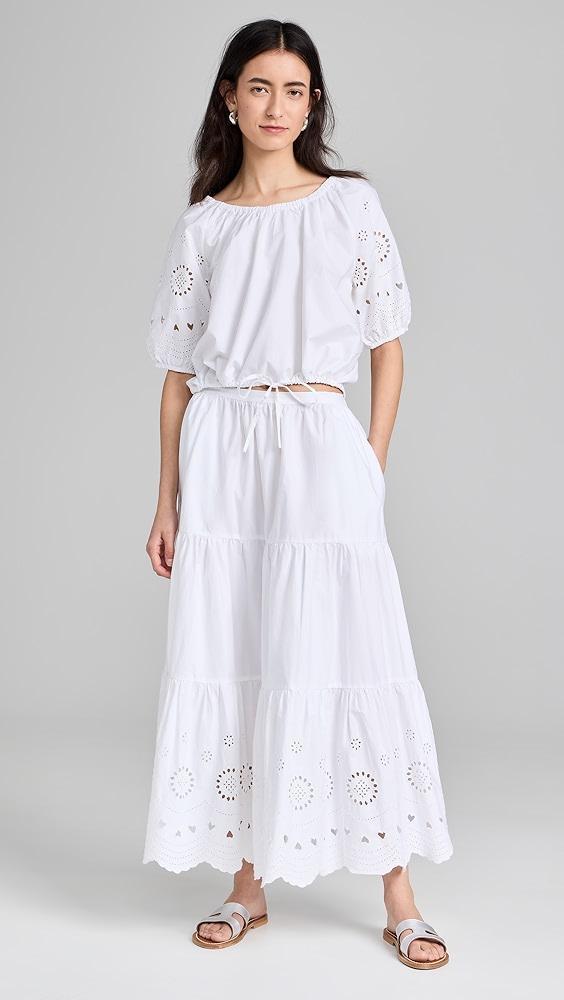 Kerri Rosenthal Gabrielle Eyelet Maxi Skirt | Shopbop Product Image