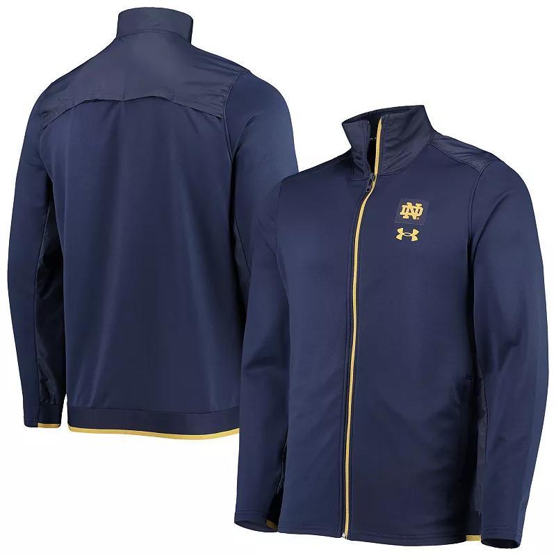 Mens Under Armour Notre Dame Fighting Irish 2021 Sideline Command Full-Zip Jacket Blue Product Image