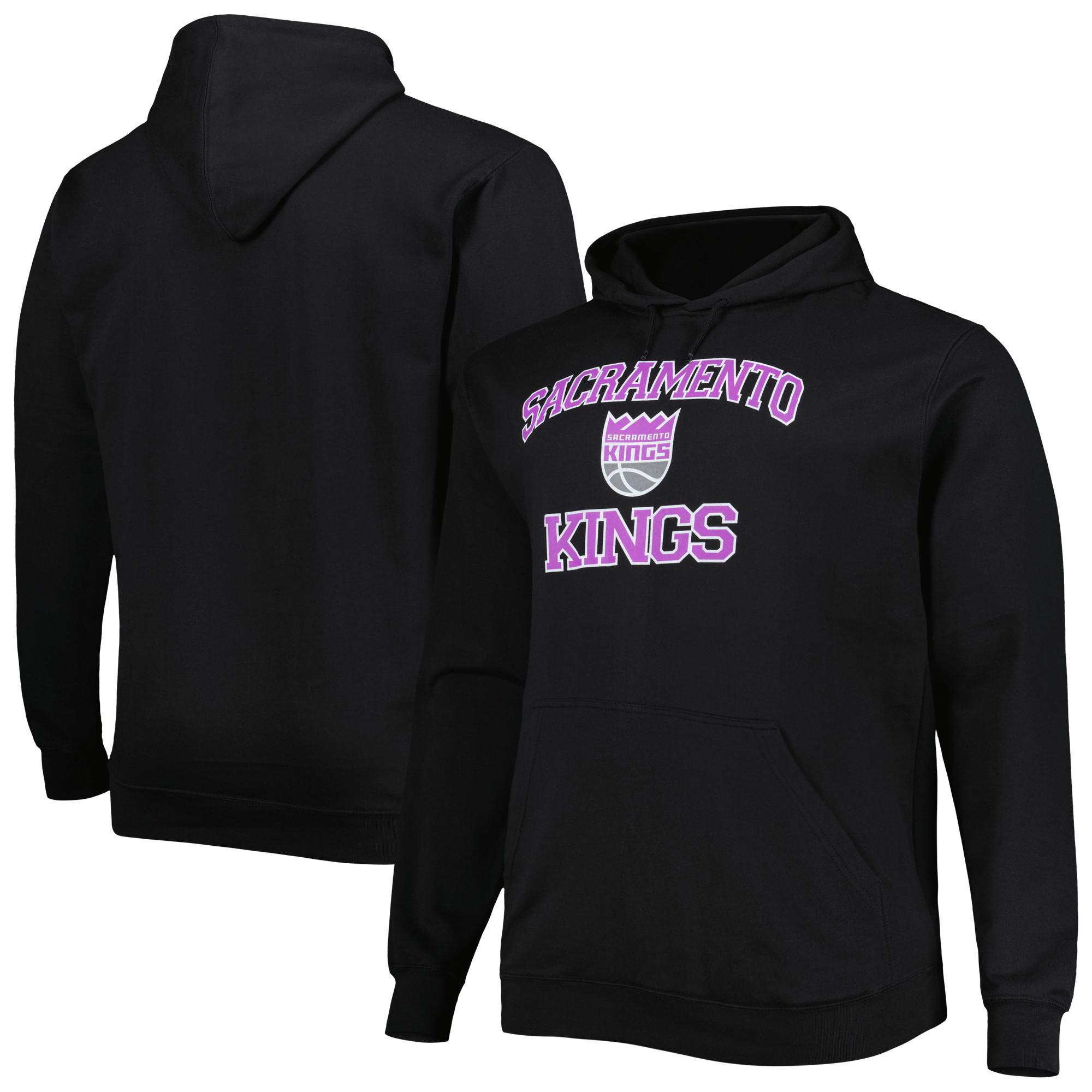 Mens Black Sacramento Kings Big & Tall Heart & Soul Pullover Hoodie Product Image