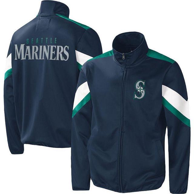 Mens G-III Sports by Carl Banks Seattle Mariners Earned Run Full-Zip Jacket Blue Product Image