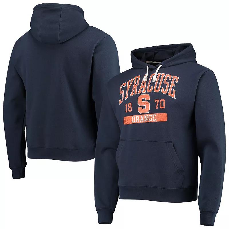 Mens League Collegiate Wear Syracuse Orange Volume Up Essential Fleece Pullover Hoodie Blue Product Image