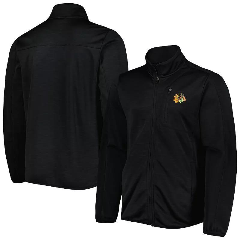 Men's G-III Sports by Carl Banks Black Chicago Blackhawks Closer Transitional Full-Zip Jacket Product Image