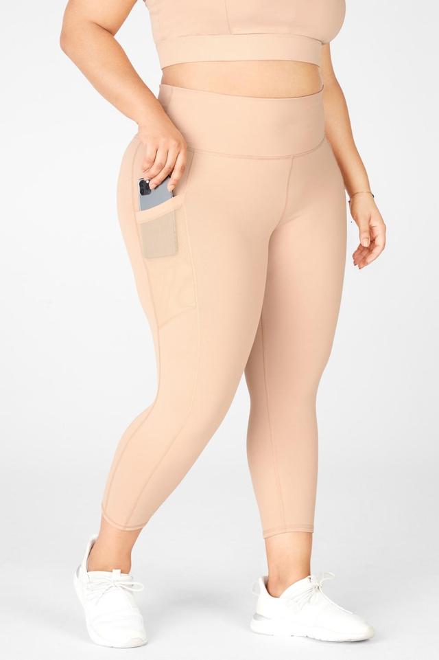 Fabletics On-the-Go High-Waisted Capri Womens Caf Ole plus Size 4X Product Image