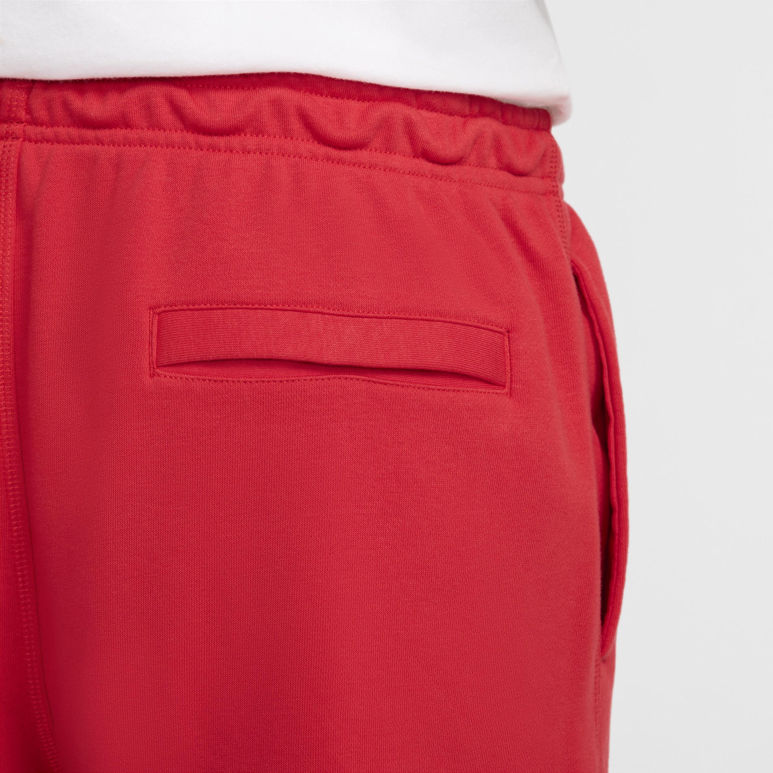 Nike Mens Nike Club Flow French Terry Shorts - Mens University Red/University Red/White Product Image