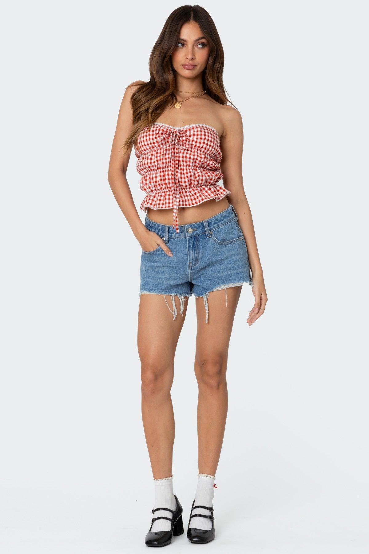 Fern Mid Rise Denim Shorts product image