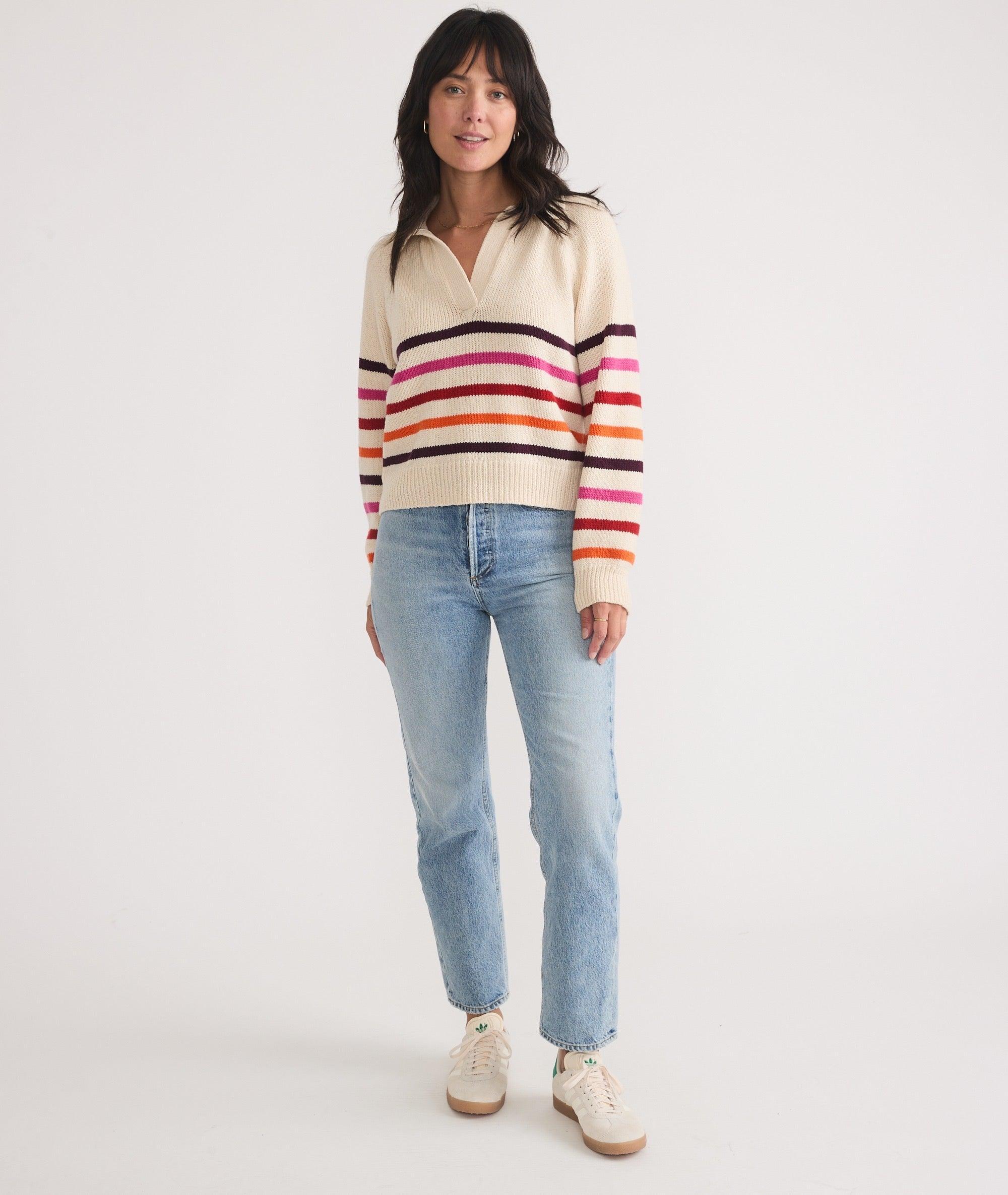 Claire Relaxed Sweater Polo Product Image