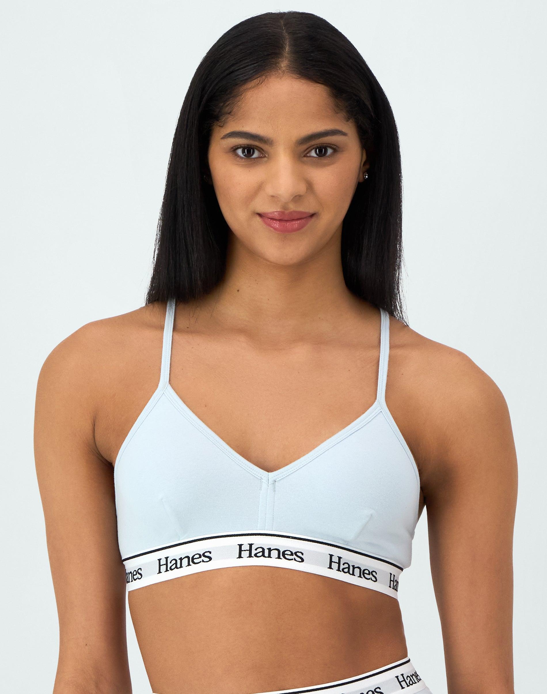 Hanes Originals Comfywear Womens Sleep Crop Bralette Shelton Red 2XL Product Image