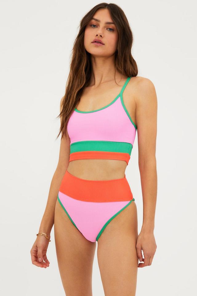 Eva Top Coral Beach Colorblock Product Image