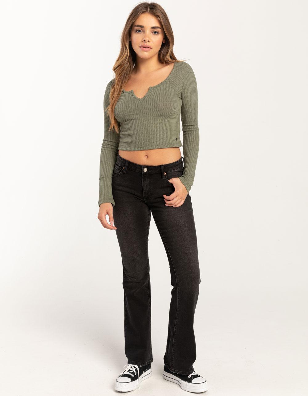 ROXY Waffle Cropped Womens Top Product Image