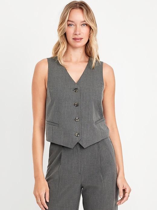 Relaxed Button-Down Vest Product Image