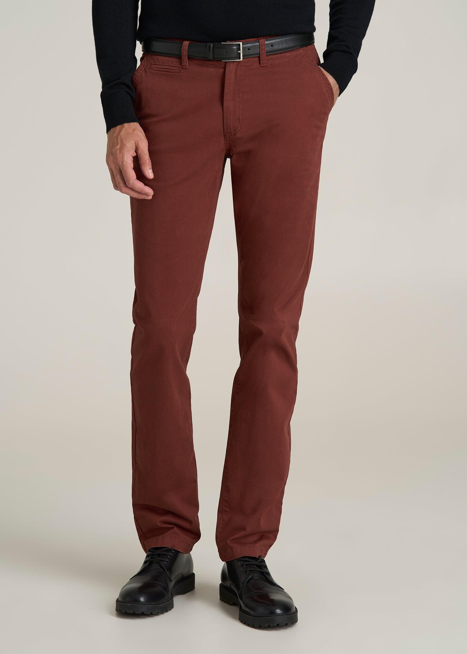 Carman TAPERED Chinos in Intense Rust - Pants for Tall Men Male Product Image