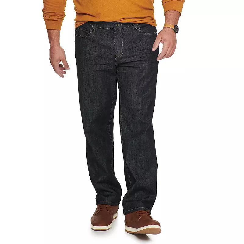 Big & Tall Sonoma Goods For Life Relaxed-Fit Jeans, Mens Dark Blue Product Image