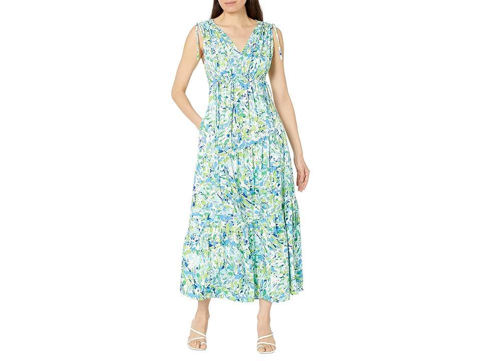 Maggy London Belted Short Sleeve Solid Dress (Katydid) Women's Dress Product Image