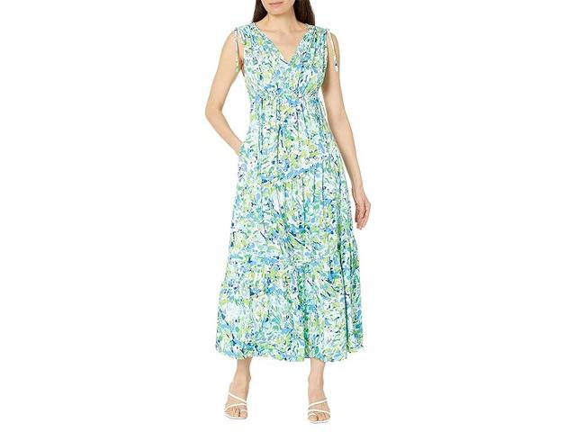 Maggy London Belted Short Sleeve Solid Dress (Katydid) Women's Dress Product Image