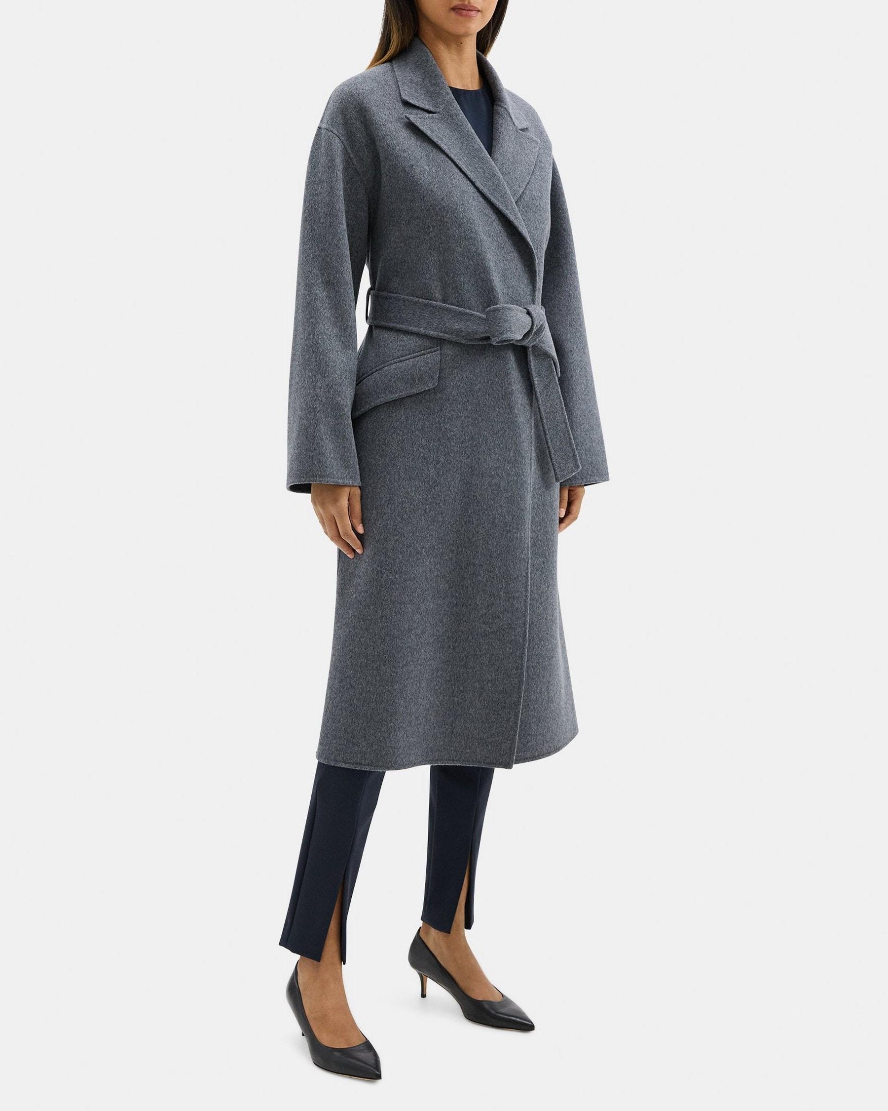 Robe Coat in Double-Face Wool-Cashmere Product Image