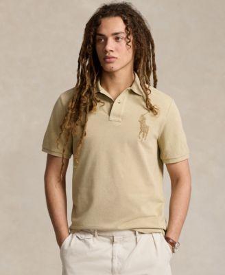 Polo Ralph Lauren Mens Custom Slim Fit Big Pony Mesh Polo Shirt Product Image