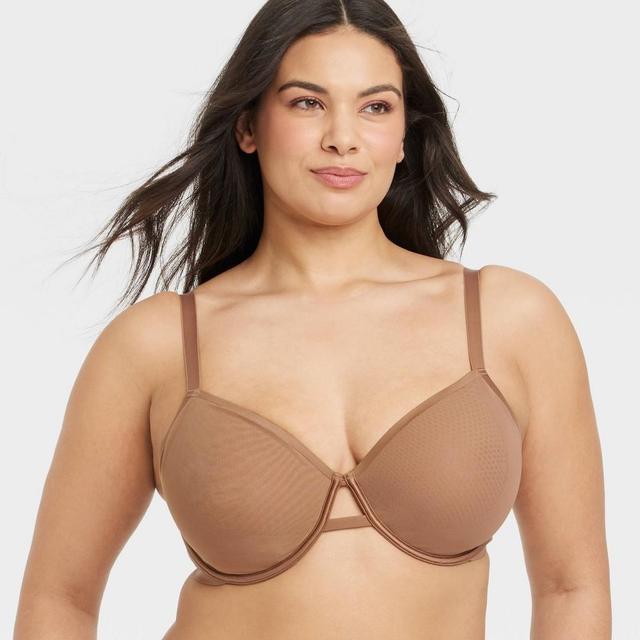Womens Mesh Unlined Bra - Auden Brown 48DD Product Image