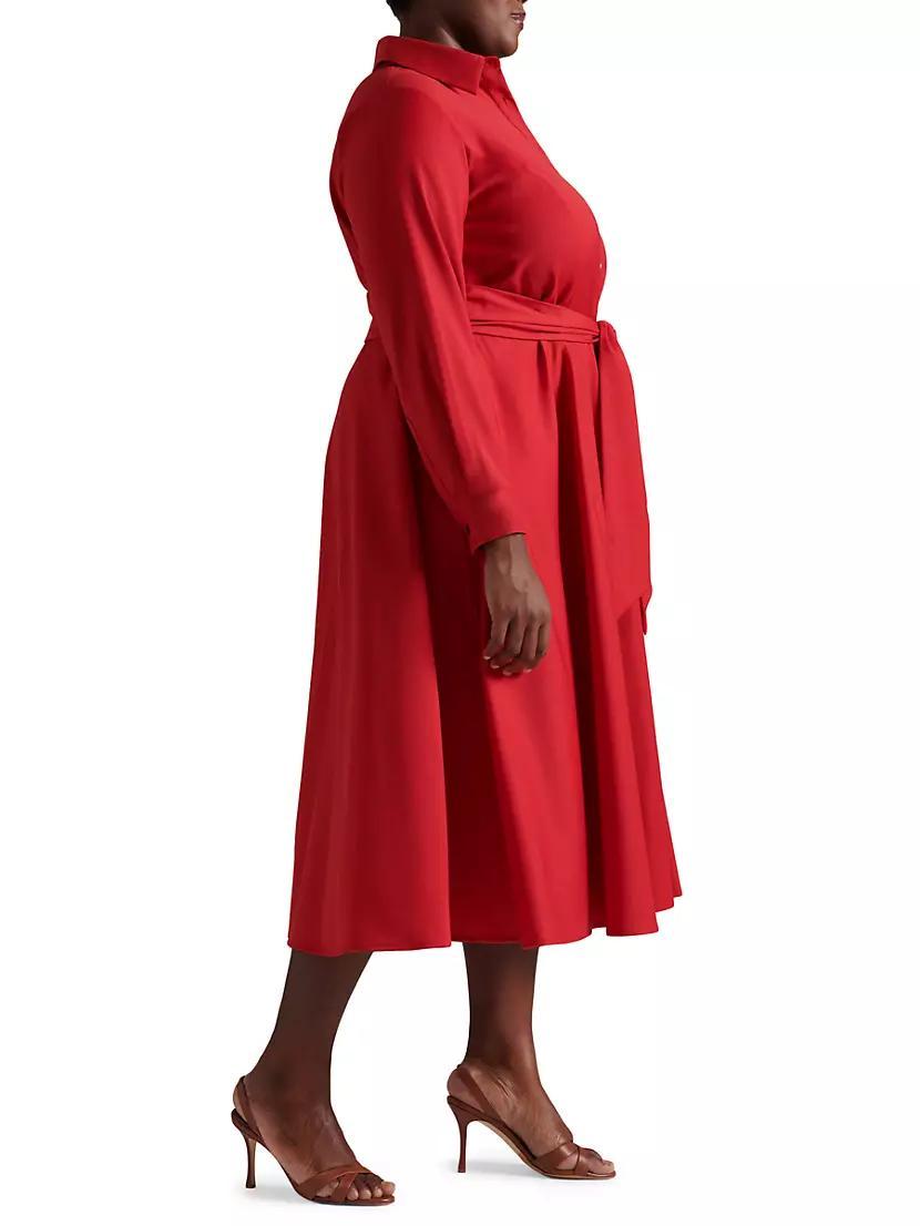 Womens Wool Tace Shirt Dress Product Image