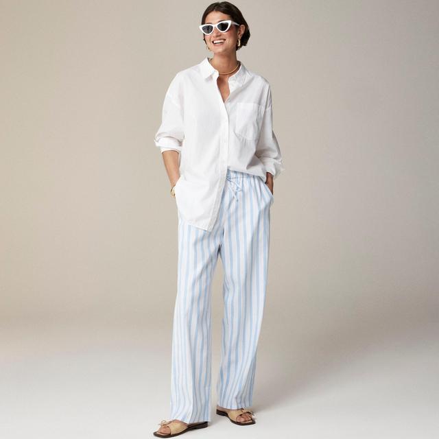 Soleil pant in striped linen blend Product Image