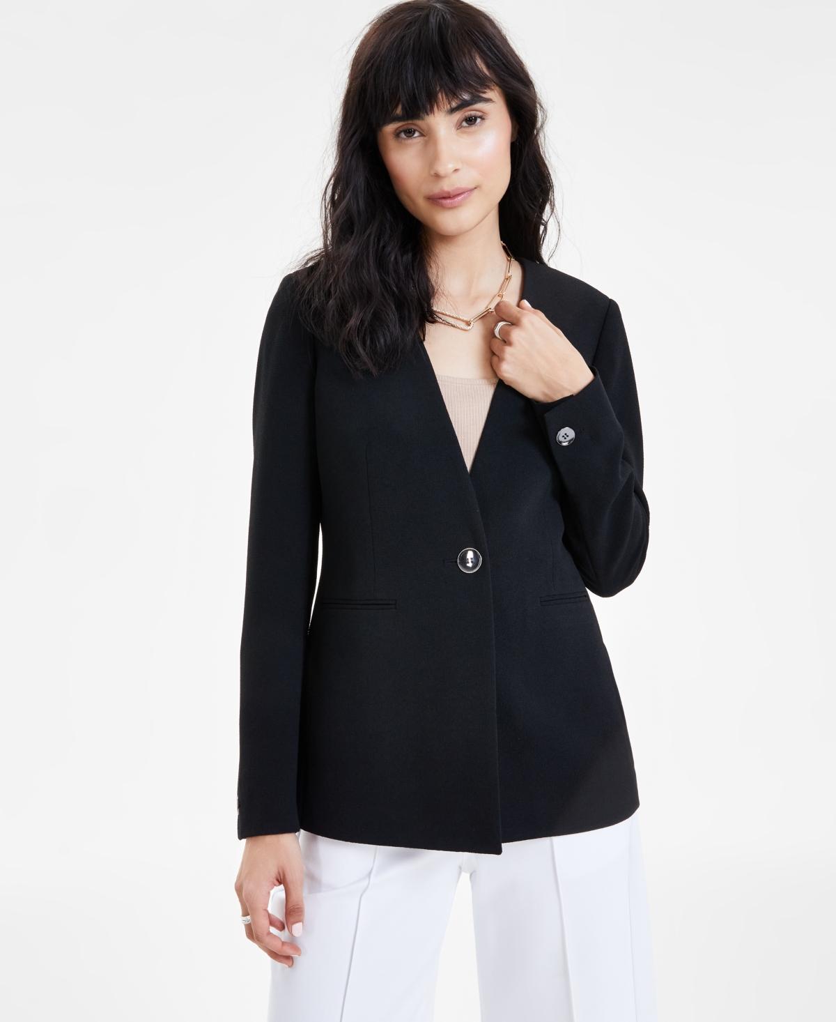 Bar Iii Womens Textured Crepe Blazer, Created for Macys Product Image