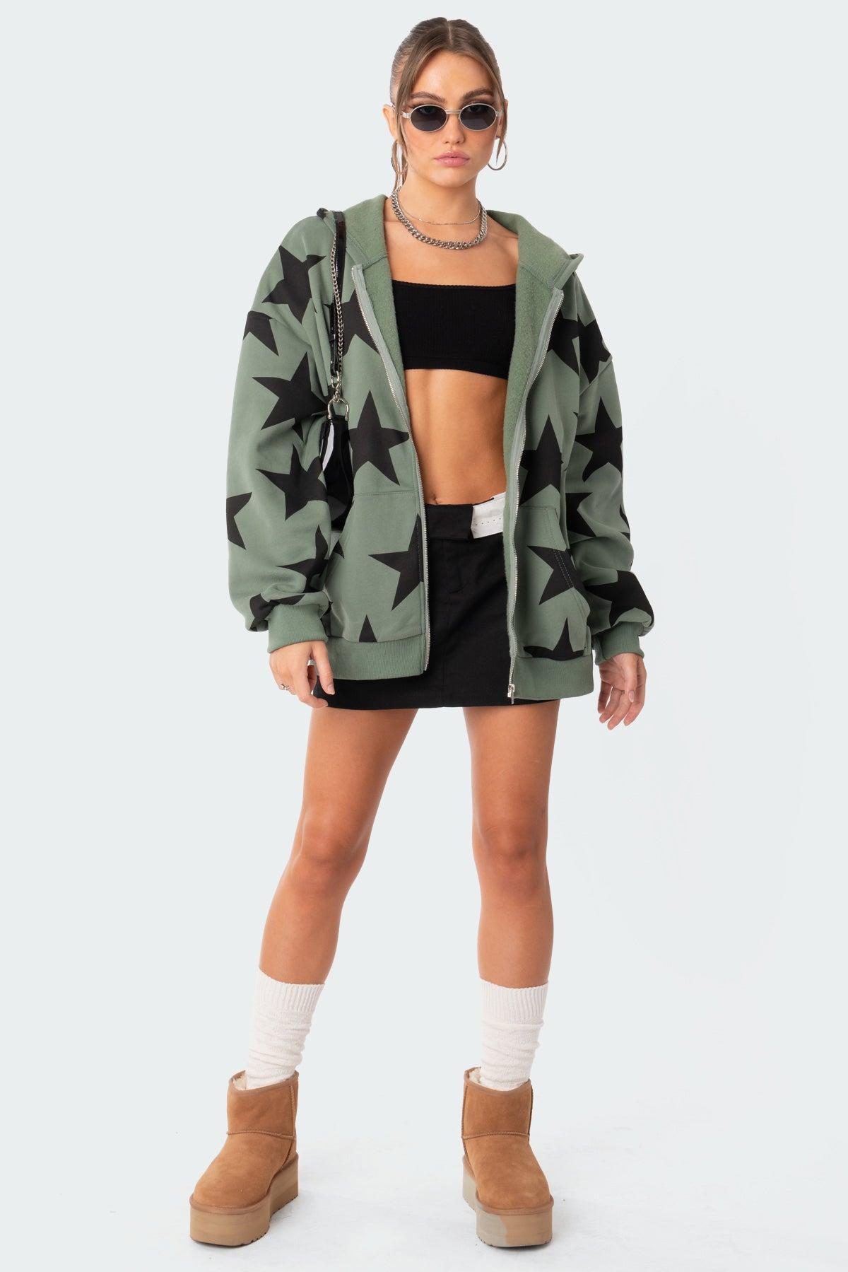 Star At Me Oversized Hoodie Product Image