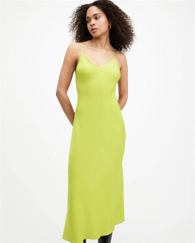 Bryony V-Neck Midi Slip Dress Product Image