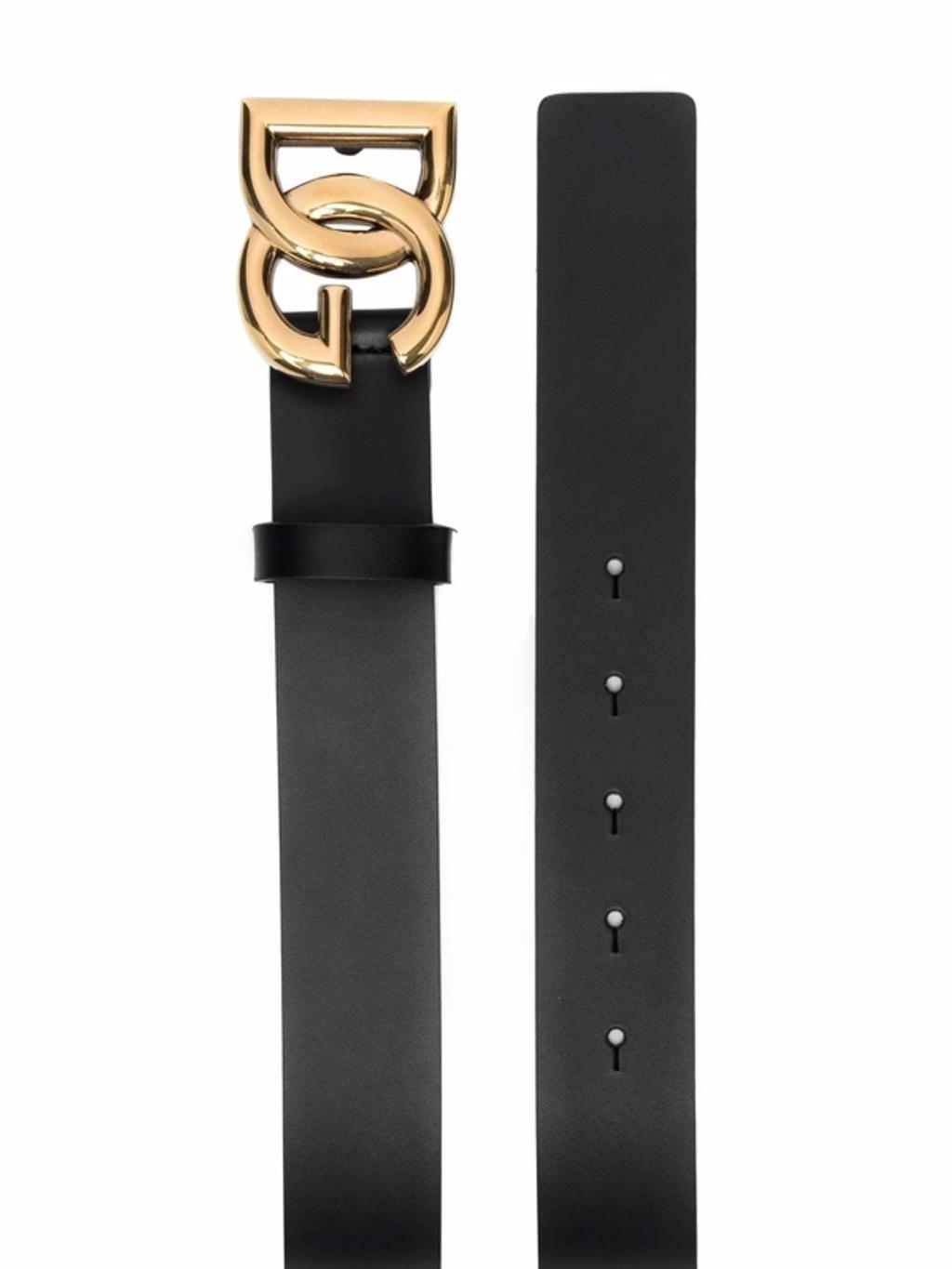 Dg Leather Belt In Black Product Image