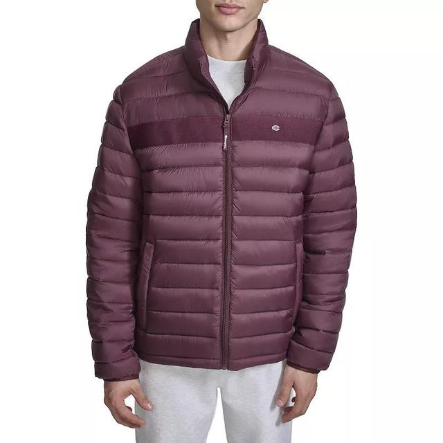 Mens Champion Packable Puffer Jacket White Product Image