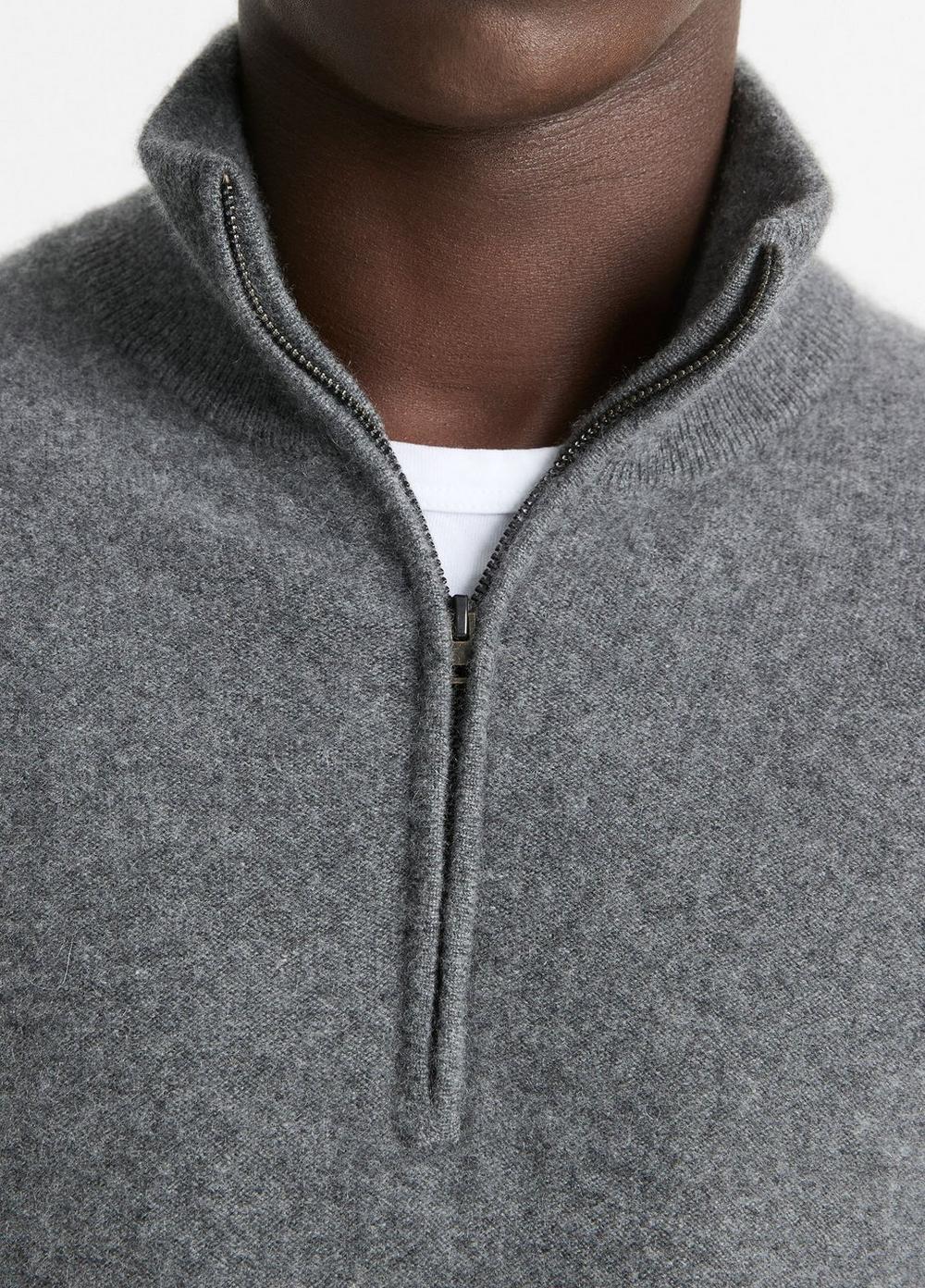 Plush Cashmere Quarter-Zip Sweater Product Image