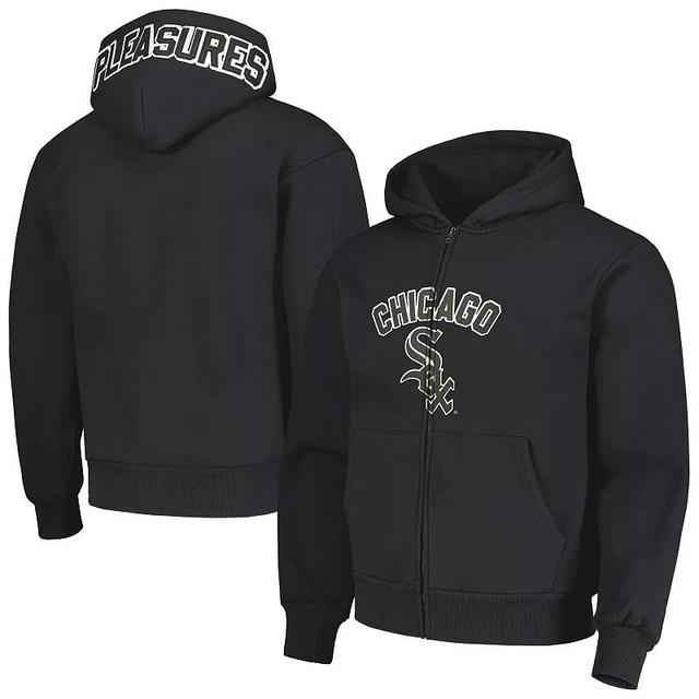 Mens Pleasures Black Chicago White Sox Opening Day Full-Zip Hoodie Product Image